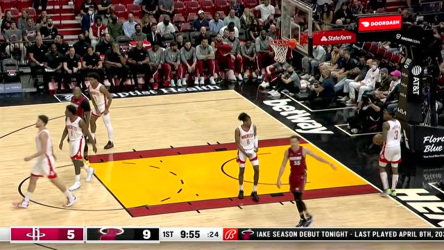 【2022年03月08日】火箭vs热火第1节中文解说回放