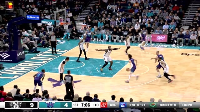 【2022年03月09日 篮网vs黄蜂集锦】这打法太吸粉 三球突破骑马射箭