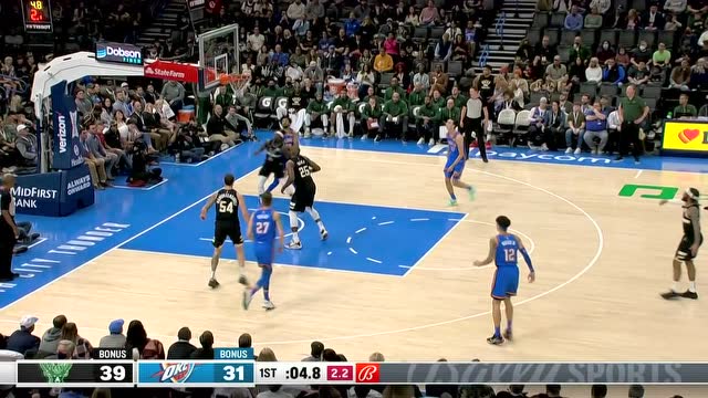 【2022年03月09日 雄鹿vs雷霆集锦】张弓搭箭！亚历山大超远三分一发入魂