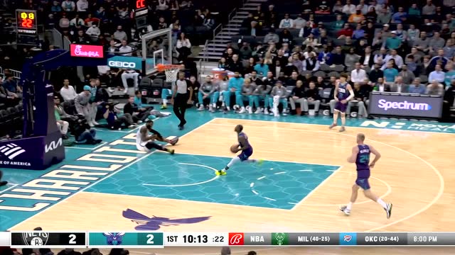 【2022年03月09日 篮网vs黄蜂集锦】罗齐尔抢断小库里 反击暴扣一骑绝尘