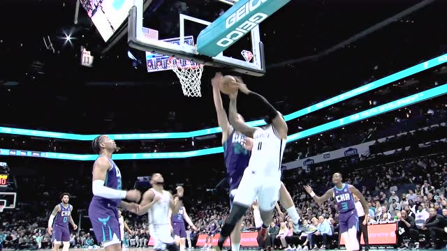 【2022年03月09日 篮网vs黄蜂集锦】普拉姆利篮下静待 暴力出手盖翻庄神