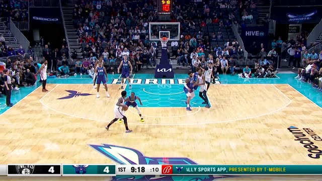 【2022年03月09日 篮网vs黄蜂集锦】711组合的默契 杜兰特连线欧文飚中三分