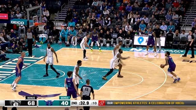 【2022年03月09日 篮网vs黄蜂集锦】得分来之不易 布里奇斯外线三分一箭穿心