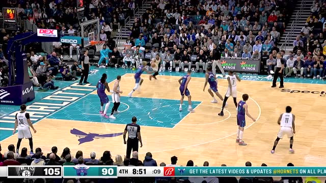 【2022年03月09日 篮网vs黄蜂集锦】关键时刻能顶上 乌布雷接连冲击内线强势带队