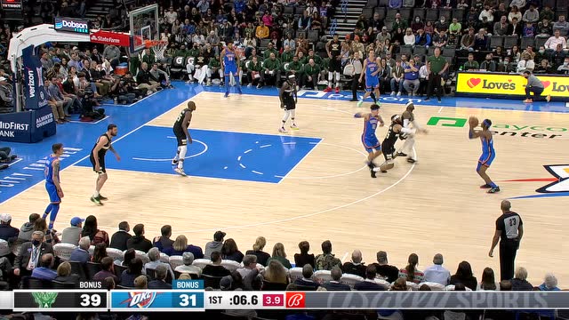 【2022年03月09日 雄鹿vs雷霆集锦】雄鹿142-115雷霆 字母哥39+7率队轻取雷霆迎5连胜