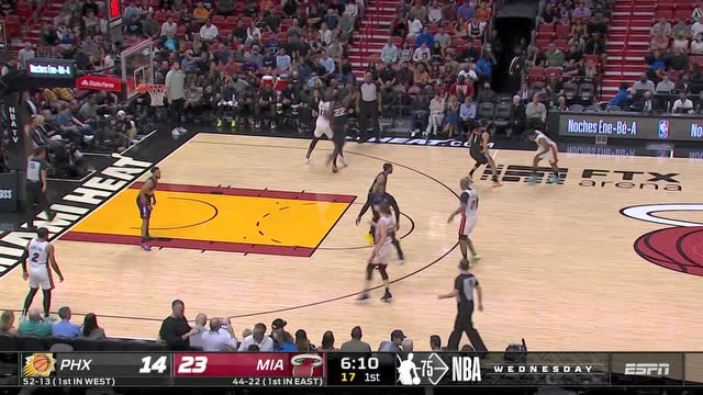 【2022年03月10日 太阳vs热火集锦】热巴打球就是硬！阿德巴约甩开艾顿直杀篮下双手暴扣