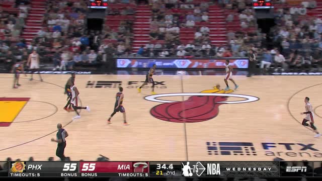 【2022年03月10日 太阳vs热火集锦】这回盖不着我了吧？沙梅特三分出手直穿网窝