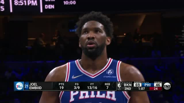 【2022年03月11日】篮网vs76人第2节英文原声回放