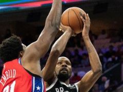 76人篮网季后赛值得期待对决？杜兰特恩比德冲突  詹姆斯吃瓜发推称赞