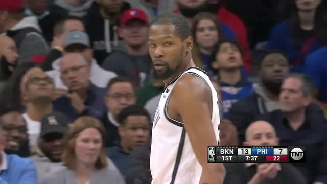 【2022年03月11日 篮网vs76人集锦】篮网vs76人第1节英文原声回放