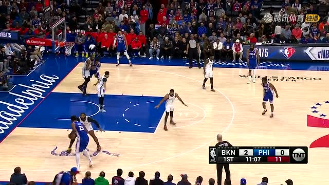 【2022年03月11日 篮网vs76人集锦】手感细腻如丝顺滑 恩比德转身后仰稳稳命中
