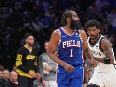 全美热搜第一！哈登17中3拉胯引四大名嘴吐槽 美媒：表现就像季后赛