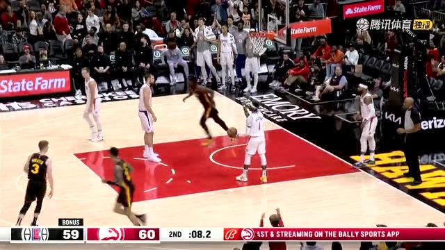 【2022年03月12日 快船vs老鹰集锦】人都去哪了？博格达空中接力助飞卡佩拉空篮暴扣