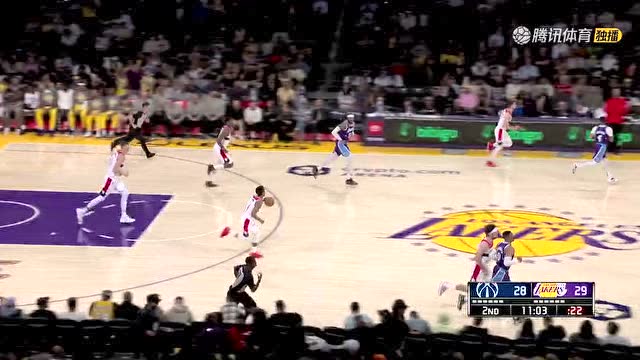 【2022年03月12日 奇才vs湖人集锦】打你个出其不意 霍顿塔克抢断反击暴扣一条龙