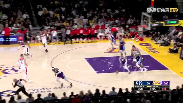【2022年03月12日 奇才vs湖人集锦】保留节目继续上映 詹姆斯上演追身钉板大帽