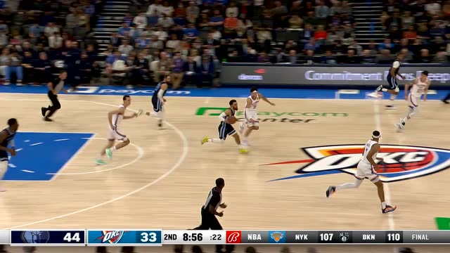 【2022年03月14日 灰熊vs雷霆集锦】狄龙布鲁克斯冲筐送不看人妙传 助克拉克篮下轻松吃饼