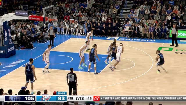 【2022年03月14日】灰熊vs雷霆第4节中文解说回放