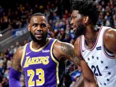 得分王竞争白热化！恩比德反超詹姆斯升至第一：领先优势仅0.06分