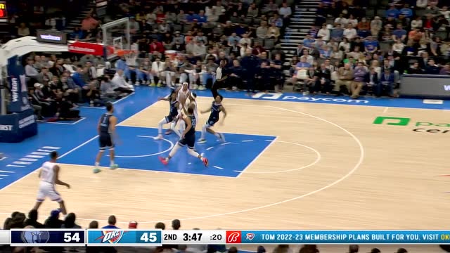 【2022年03月14日 灰熊vs雷霆集锦】三个人也追不上我！亚历山大一条龙推进飞身暴扣