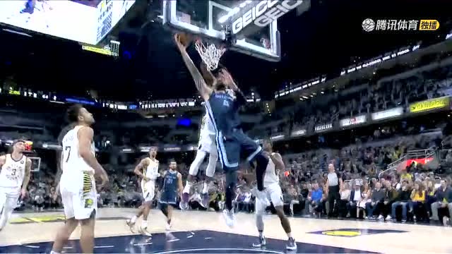 【2022年03月16日 灰熊vs步行者集锦】一次进攻秀两回 亚当斯丝滑转身晃过杰伦上篮