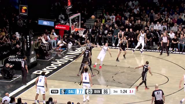 【2022年03月17日 独行侠vs篮网集锦】用好的进攻击溃好的防守 东契奇单勾手半抛投稳稳打进