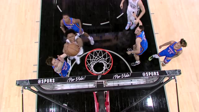 【2022年03月17日 雷霆vs马刺集锦】小伙子天赋耀眼！普里莫神兵天降暴力暴扣