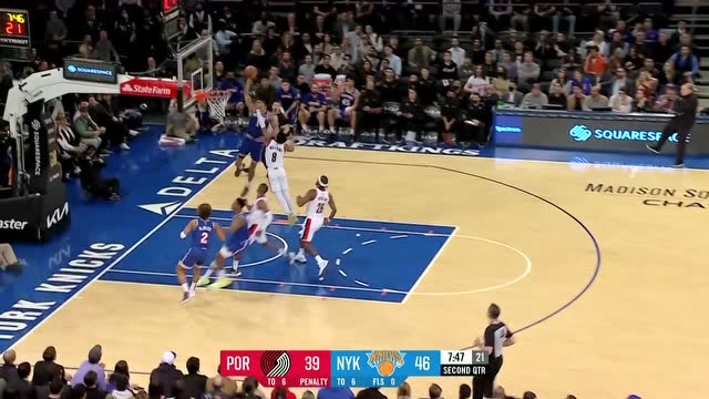 【2022年03月17日 开拓者vs尼克斯集锦】巴雷特抢断连线 托平飞天遁地单臂炸扣