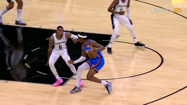 【2022年03月17日 雷霆vs马刺集锦】脚踝终结者！亚历山大晃到穆雷轻松中距离终结