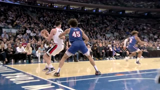 【2022年03月17日 开拓者vs尼克斯集锦】尤班克斯神仙背传 埃勒比不负众望飘逸上篮