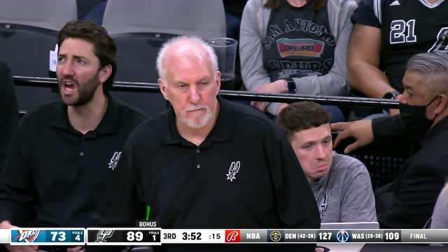 【2022年03月17日】雷霆vs马刺第3节中文解说回放