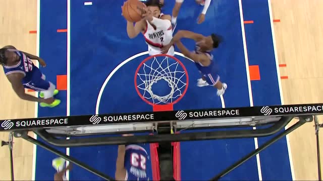 【2022年03月17日 开拓者vs尼克斯集锦】上篮不中不要紧 沃特福德内线补篮稳稳命中