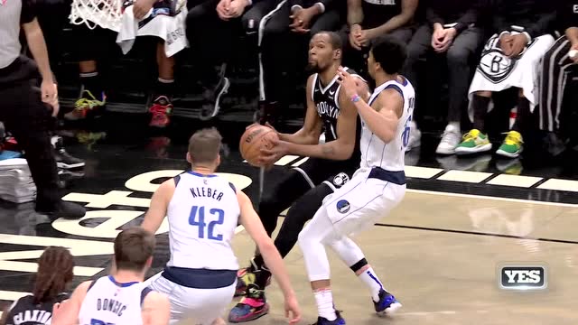 【2022年03月17日 独行侠vs篮网集锦】难度系数五颗星！杜兰特负角度悬停2+1解锁高难度投篮姿势