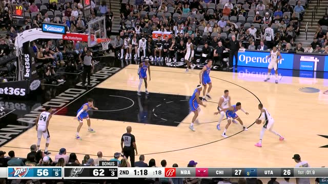 【2022年03月17日 雷霆vs马刺集锦】马刺 vs. 雷霆 - 全场比赛集锦