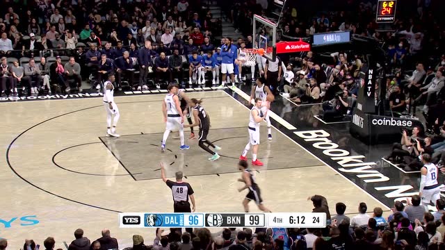 【2022年03月17日 独行侠vs篮网集锦】罪魁祸首在于包夹杜兰特 间接帮助米尔斯命中三分止血