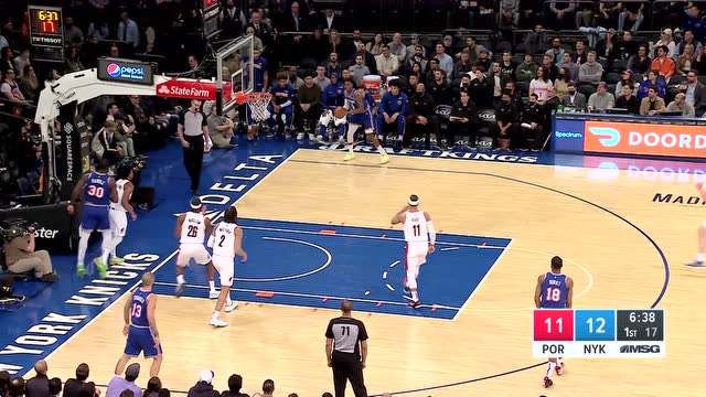 【2022年03月17日 开拓者vs尼克斯集锦】开拓者98-128尼克斯 尼克斯轻取开拓者结束连败