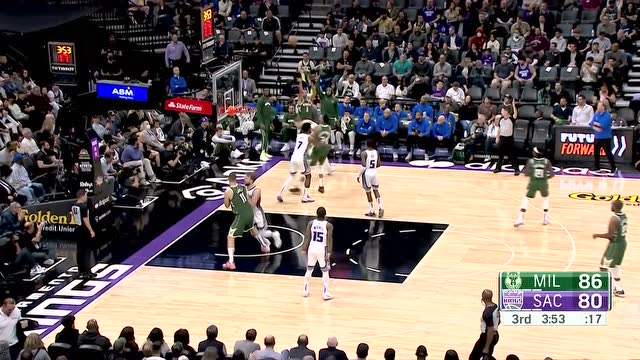 【2022年03月17日 雄鹿vs国王集锦】一日维新带头人 希尔底角三分穿心