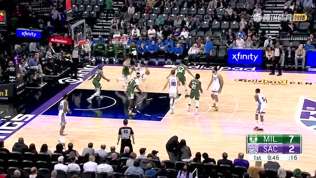 【2022年03月17日 雄鹿vs国王集锦】空中一个大圆规 巴恩斯突破上篮姿势夸张