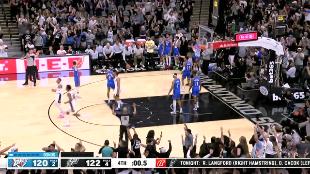 【2022年03月17日 雷霆vs马刺集锦】绝杀与反绝杀的戏码！波库快攻偷鸡沃克三分绝杀拯救马刺