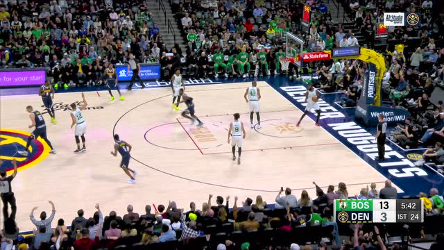 【2022年03月21日 凯尔特人vs掘金集锦】凯尔特人124-104掘金 塔图姆布朗分别砍下30分力压约基奇23+8