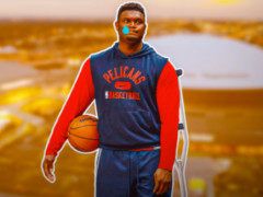 名记：锡安恢复有进展脚可承受重量 仍预计赛季报销