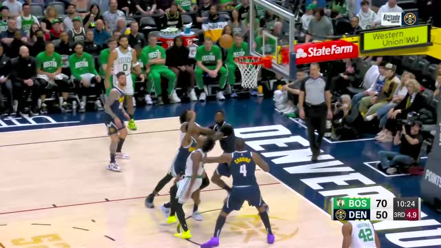 【2022年03月21日 凯尔特人vs掘金集锦】阿刚打球真聪明！斯玛特对抗之后重心还在反手上篮