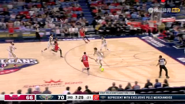 【2022年03月25日 公牛vs鹈鹕集锦】拉文超快弹速大帽CJ 顺势反击马踏敌营强杀以一敌三