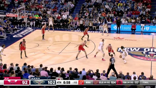 【2022年03月25日 公牛vs鹈鹕集锦】穿心利箭 鹈鹕三分连中将公牛推至悬崖边