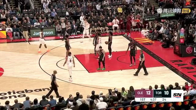 【2022年03月25日 骑士vs猛龙集锦】差点成一记隔扣 马尔卡宁超强滞空上篮2+1