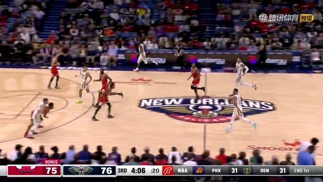 【2022年03月25日 公牛vs鹈鹕集锦】当家球星开启进攻模式 CJ内外开花连连取分