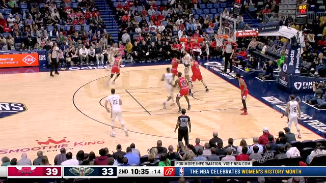 【2022年03月25日 公牛vs鹈鹕集锦】没有机会就创造机会 格拉汉姆漂移三分一箭穿心