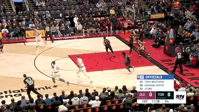 【2022年03月25日 骑士vs猛龙集锦】开场就爆炸 莫布利飞身暴扣势大力沉