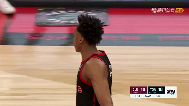 【2022年03月25日 骑士vs猛龙集锦】铜墙铁壁一般 巴恩斯不动如山轻松上篮