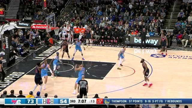 【2022年03月26日 76人vs快船集锦】别以为是MVP候选人就怕你 巴图姆背后伸出遮天巨掌钉板大帽恩比德