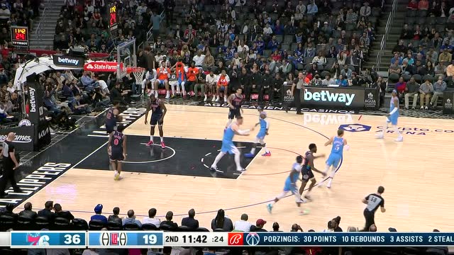 【2022年03月26日 76人vs快船集锦】秀的人头皮发麻 哈尔滕施泰因内线发难上演空中转体空接